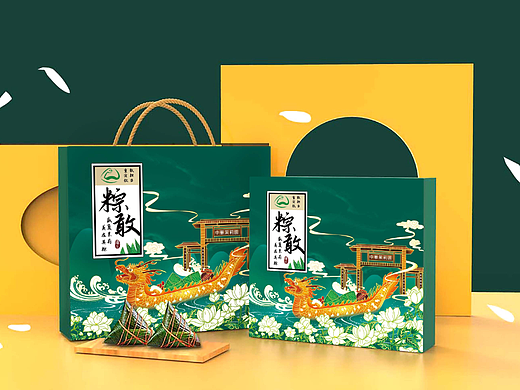 粽子国潮礼盒包装设计
