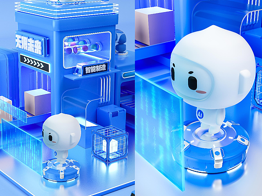 智能场景无限未来C4D#创作加油站#