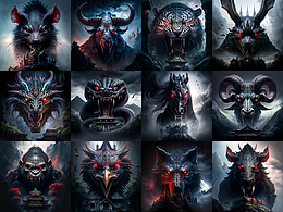 暗黑十二年獸，新年到了，大家快來打“年獸”吧！