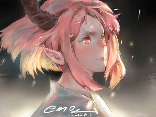 二次元厚涂練習(xí)（個(gè)人主頁-ZNjAyNzg1MDA=） - 游戲原畫 - 站酷設(shè)計(jì)師EMO插畫原創(chuàng)素材 - 站酷ZCOOL