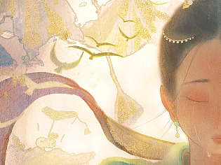 原创国风插画｜才下眉头，却上心头