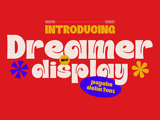 复古潮流迷幻酸性逆反差潮牌logo海报标题装饰英文字体