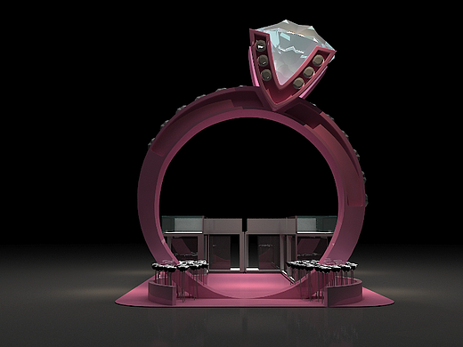 520珠宝促销展位（个人主页-ZNjUyNDM1OTI=） - 建筑/空间 - 站酷设计师汪乐Le原创素材 - 站酷ZCOOL