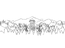 插画-林中木