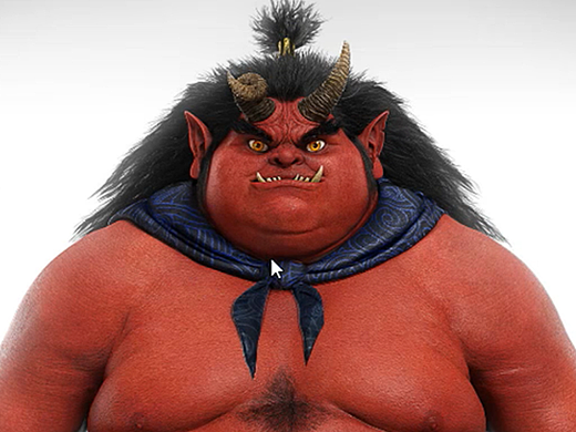 【zbrush雕刻】侍神令赤鬼角色雕刻教程。zbrush教程