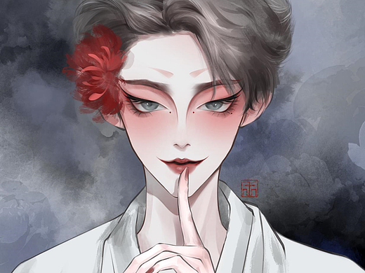 人物头像板绘（个人主页-ZNjY4NjIzNzY=） - 创作习作 - 站酷设计师WangYan164原创素材 - 站酷ZCOOL