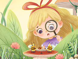 儿童插画-艾丽尔系列