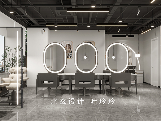 理发店设计丨流动空间的时尚高级感