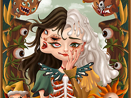 復古怪誕畫風｜多重人格