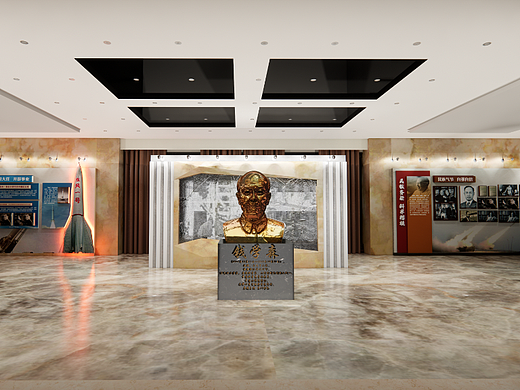 某学院钱学森展厅