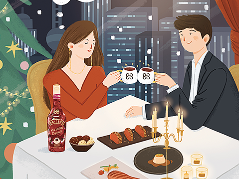 百利甜酒宣传折页插图