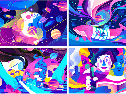 探索《Exploration 》探索系列插画