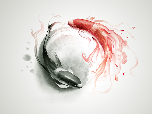 AMD融合主题插画