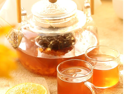 香橙热红茶