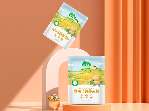 高端豆浆粉马铃薯淀粉产品包装 奶粉自立袋八边封