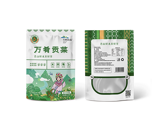 贡菜干包装设计商业方案