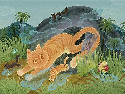 乐划锁屏插画大赏 —— 寻猫记