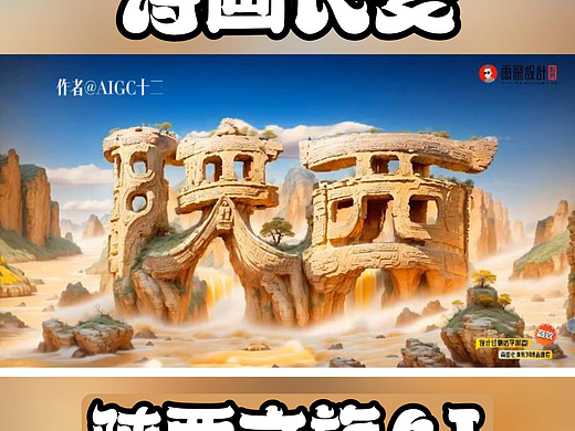 大秦赋美 诗画长安-陕西省AI文旅片！#AI绘画#人工智能