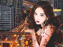 城市美人系列插画