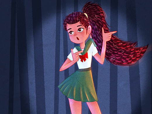 学生妹（个人主页-ZNjU0MzEzNTI=） - 创作习作 - 站酷设计师大倩爱画画原创素材 - 站酷ZCOOL