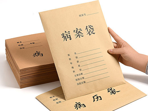 档案袋产品拍摄病历袋主图设计详情页制作办公用品文具