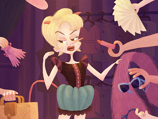 儿插 |《穿普拉达的女王》（个人主页-ZNTk1MjI0OTY=） - 创作习作 - 站酷设计师Littley小歪原创素材 - 站酷ZCOOL