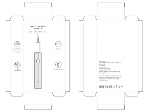 洁牙器包装盒说明书设计
