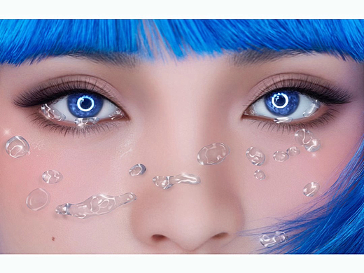 杂志摄影后期修图～蒸汽波风格