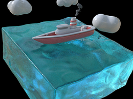 c4d 小船