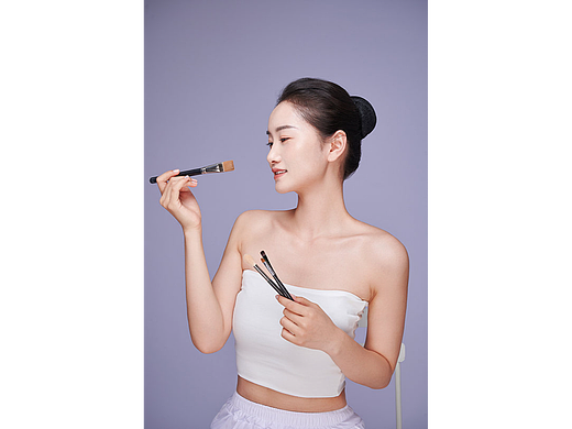 美肤彩妆人物摄影图