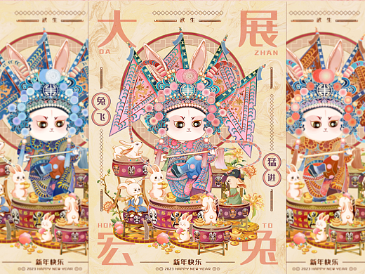 兔年IP——《京剧武生》