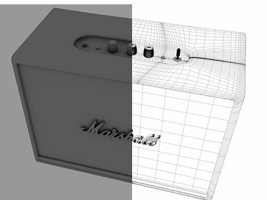C4D建模与渲染以及后期处理练习-----Marshell