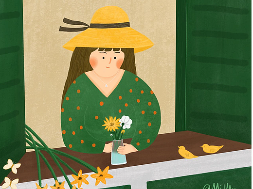 2021年的春日集（個人主頁-ZNjMzMTY3NDA=） - 商業(yè)插畫 - 站酷設計師米巫Mi_wu原創(chuàng)素材 - 站酷ZCOOL