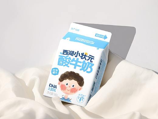 西湖小状元 牛奶包装设计 | 美域盛华