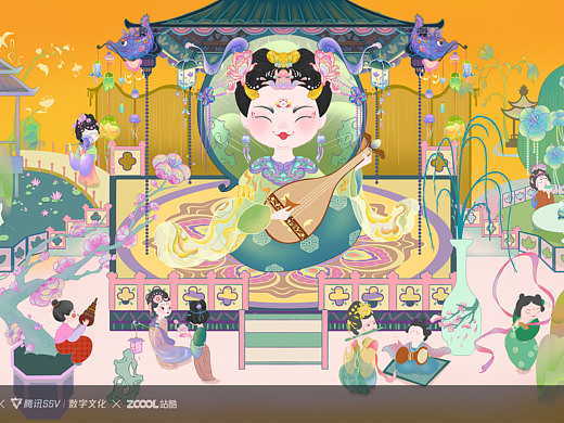 繁花之音（个人主页-ZNjc0ODUxNDA=） - 商业插画 - 站酷设计师野生地瓜精原创素材 - 站酷ZCOOL