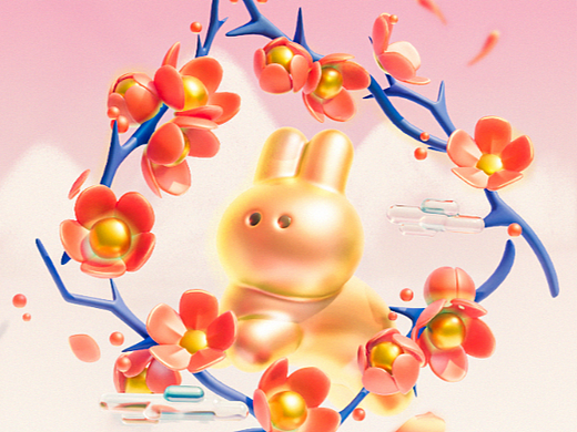 金兔滚滚好运来