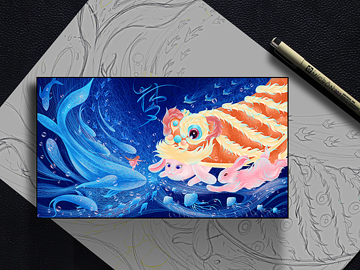 线圈插画-《梦》