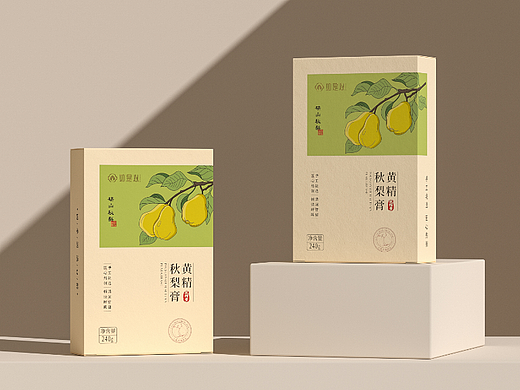  黄精秋梨膏包装设计