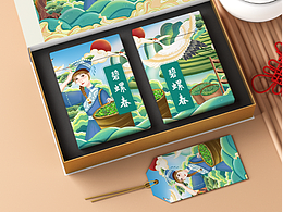 茶叶包装插画