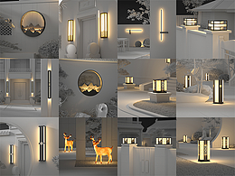 户外灯创意主图-高点击简约风