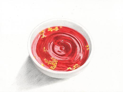 驴大萌彩铅教程—手绘老北京酸梅汤