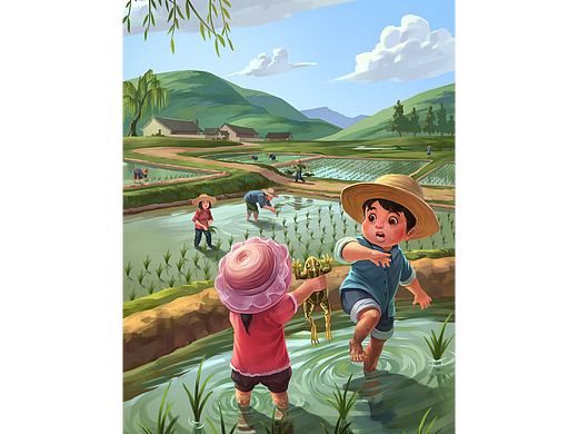 插秧,童年回忆春耕系列