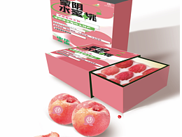 蒙陰的水蜜桃包裝設(shè)計(jì)