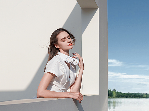 夏日清凉，小风扇拍摄