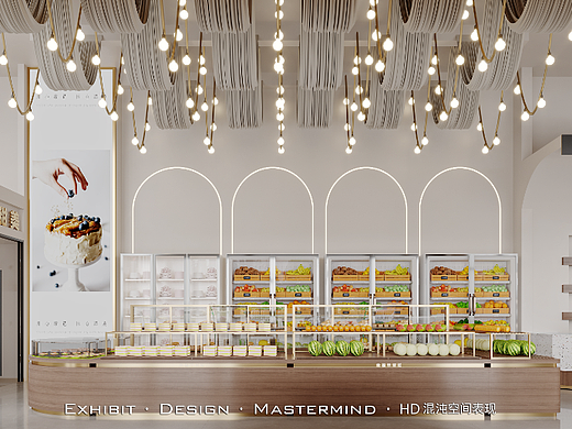 新作首发 现代原木风 水果甜品店 ▏混沌空间视觉表现