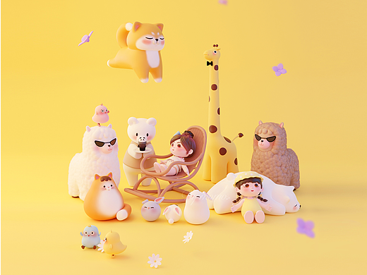 Blender-童年梦想(二)（个人主页-ZNjIwMDg5MjQ=） - 场景 - 站酷设计师墨小啾原创素材 - 站酷ZCOOL