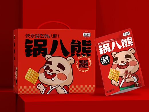 赛尚品牌IP化案例——锅八熊：快乐就吃锅巴熊！（个人主页-ZNjM2Mzg5ODg=） - 包装 - 站酷设计师赛尚品牌IP化原创素材 - 站酷ZCOOL