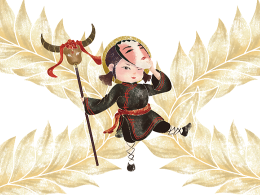 《风调雨顺》禾楼舞绘本 毕业设计