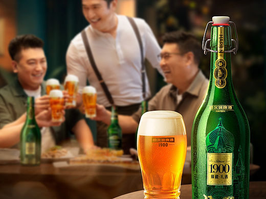 iFoods 酒水摄影｜哈尔滨啤酒1900