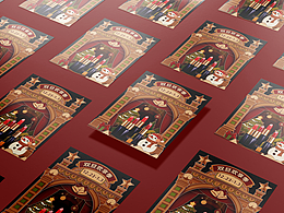 圣诞剪纸氛围-插画视觉系列